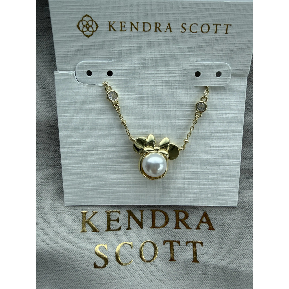 Kendra Scott White Mickey Mouse Pendant Necklace